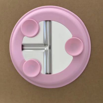 Stainless Steel Plate With Silicone Suction