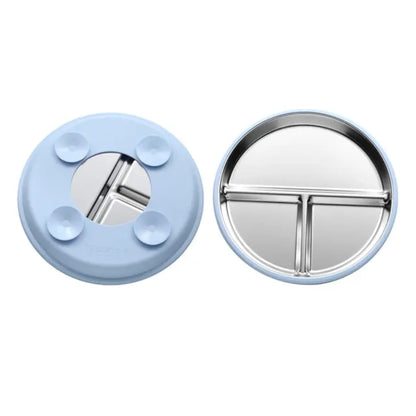 Stainless Steel Plate With Silicone Suction
