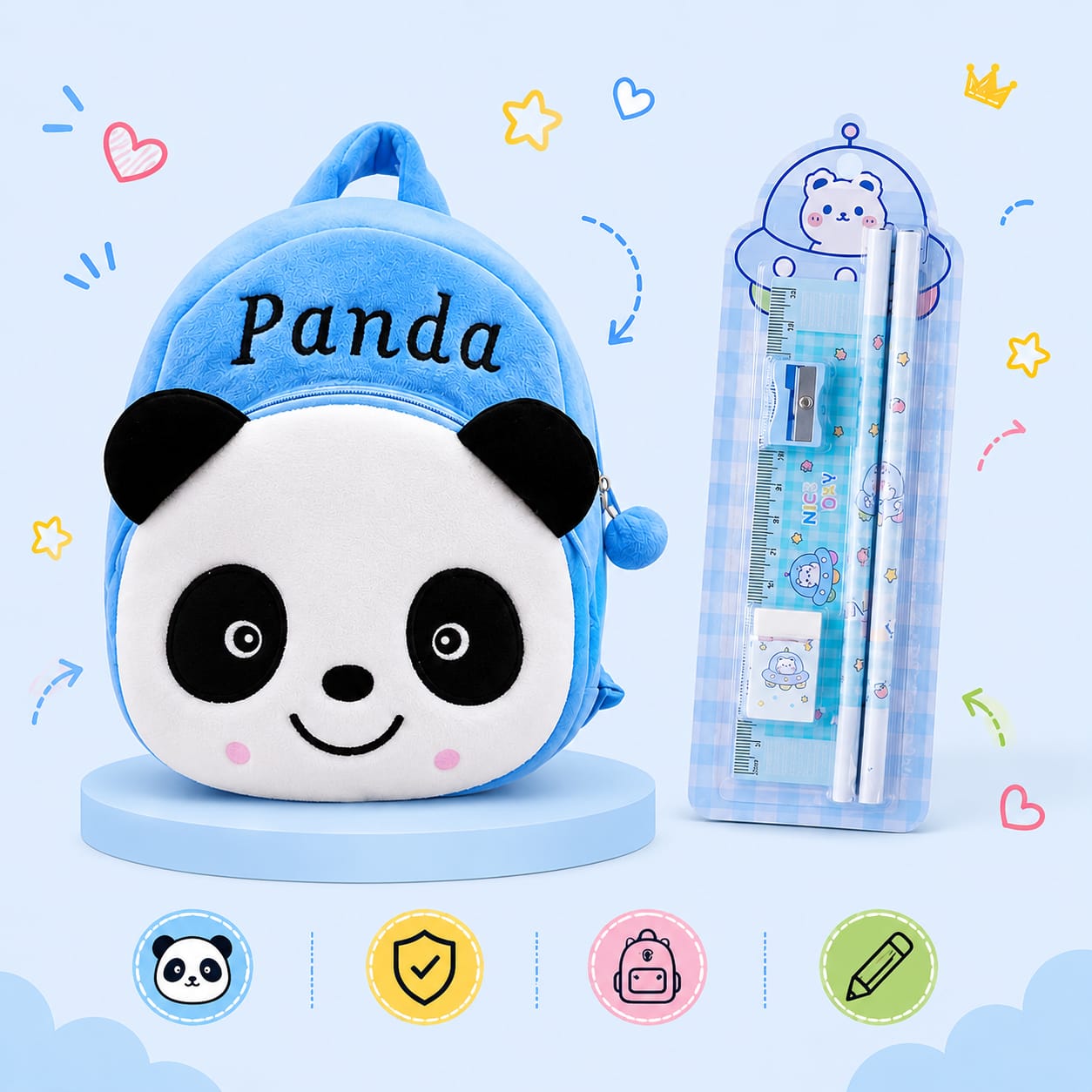 Panda Blue bag