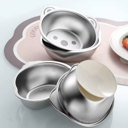 Stainless Steel Bowl With Suction Base