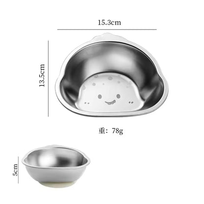 Stainless Steel Bowl With Suction Base
